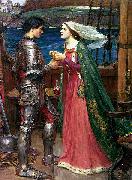 John William Waterhouse Tristan and Isolde with the Potion France oil painting artist